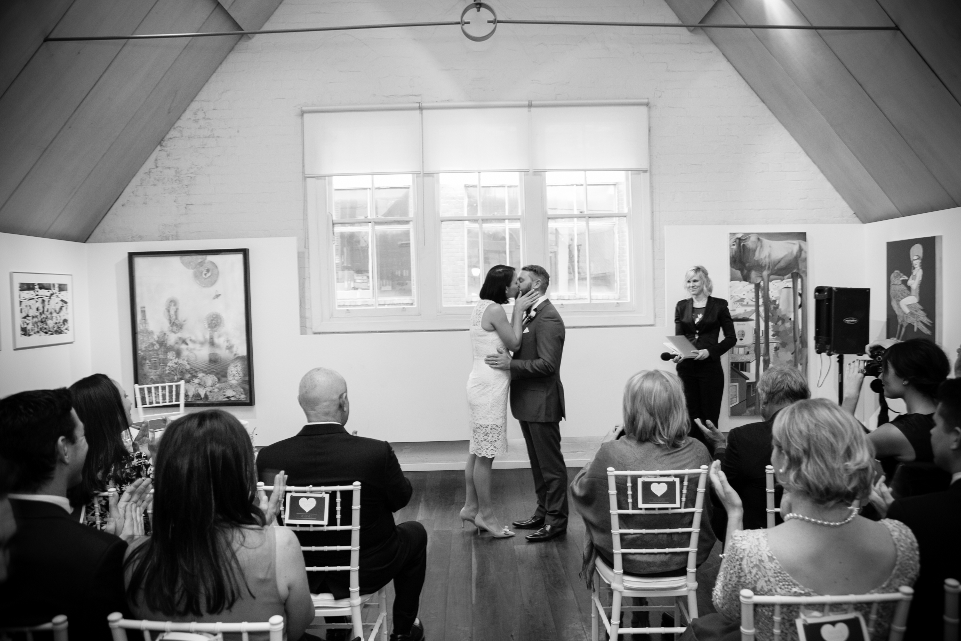 The first kiss, indoors