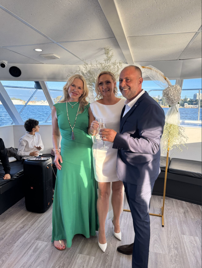 A celebration aboard the harbour