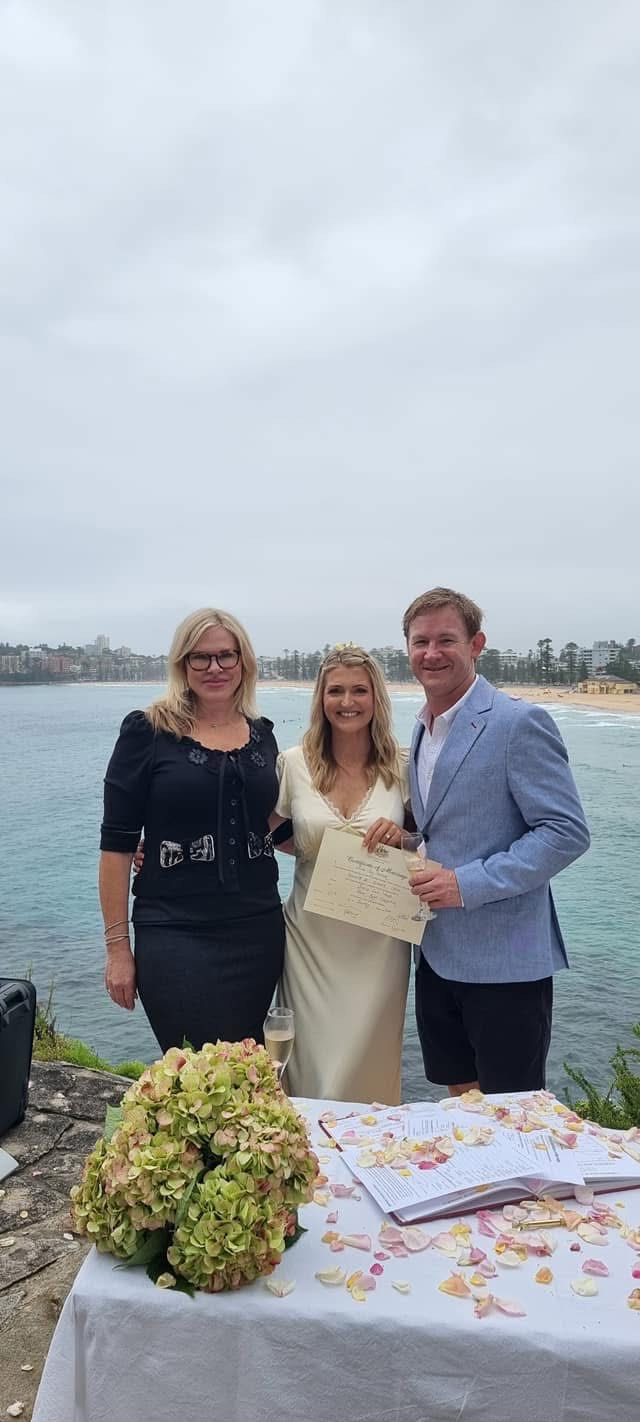 Certificate of Marriage above Manly headland